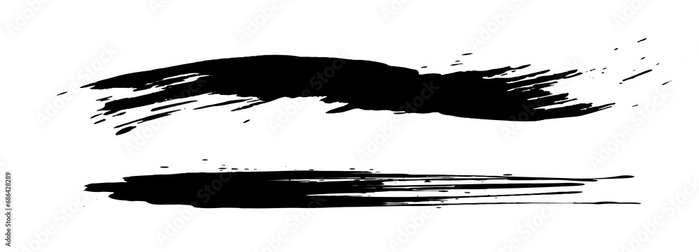 アナログタッチのテクスチャー素材。美しいブラシストローク