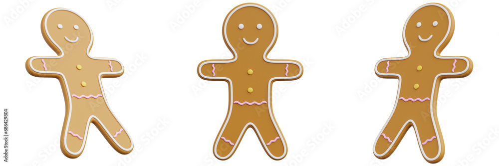 Gingerbread Cookies 3D Gingerbread Cookies 3D