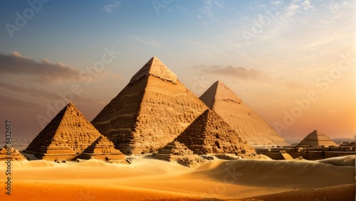 Scenic view of Pyramids  © FadedNeon
