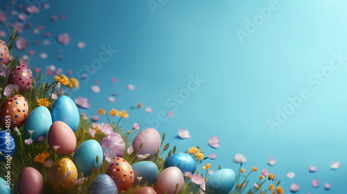 Easter egg background, Easter and holiday decoration material, PPT background
