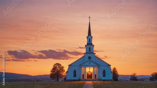 Scenic view of a church © FadedNeon