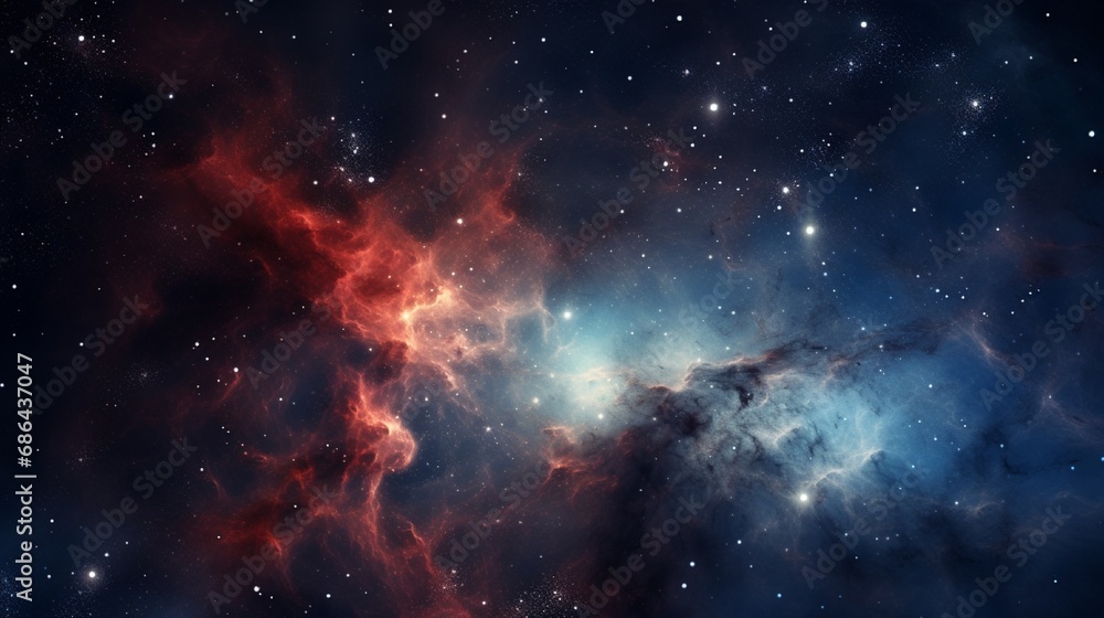 Fototapeta premium background with stars and clouds generated by AI tool