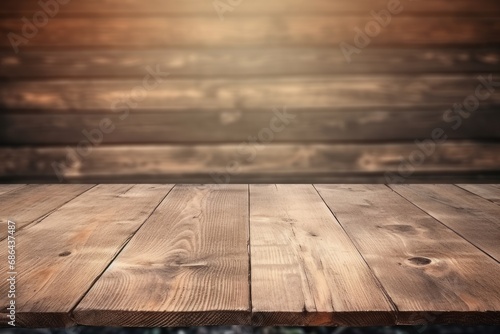 Empty old wooden table background