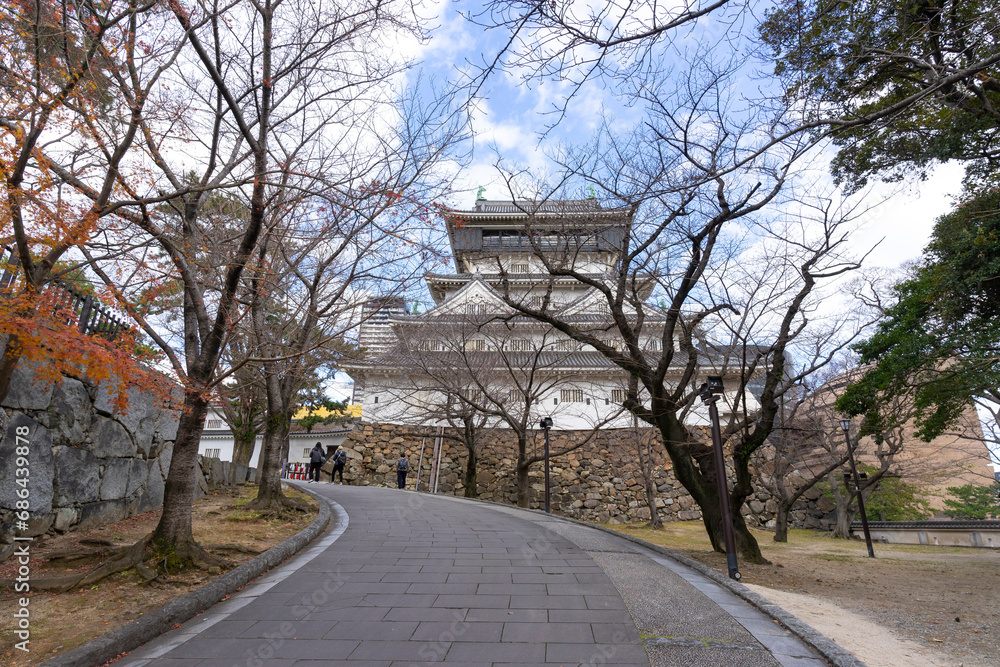 Kokura Castle is a Japanese castle in Kitakyushu, in Fukuoka Prefecture, Japan. Kokura Castle was built by Hosokawa Tadaoki in 1602. Kokura Castle is a Japanese castle in Kitakyushu, in Fukuoka Prefecture, Japan. Kokura Castle was built by Hosokawa Tadaoki in 1602.
