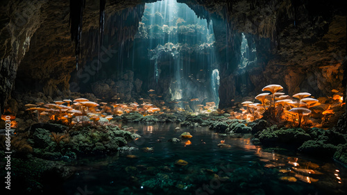 under water cave