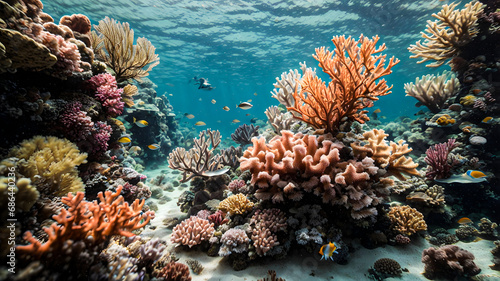 coral reef in sea © Aditya