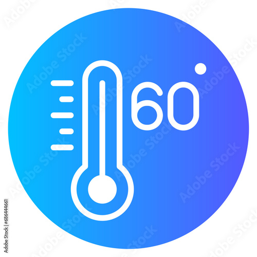 sixty gradient icon