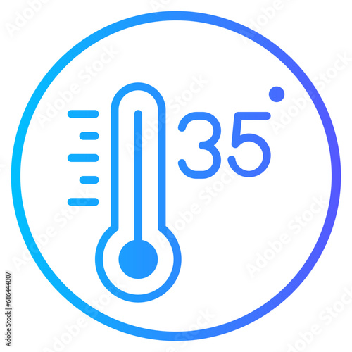 thirtyfive gradient icon