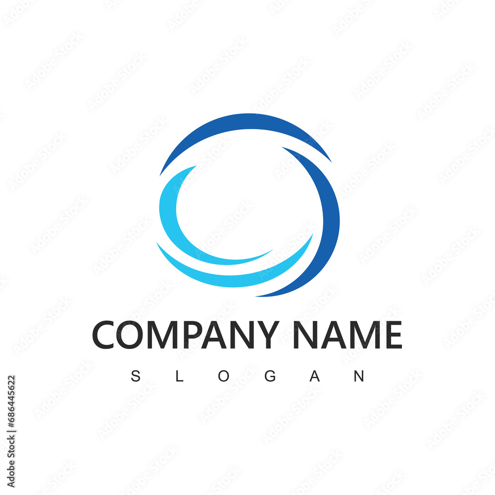Abstract Wave and Wind logo Abstract Wave and Wind logo