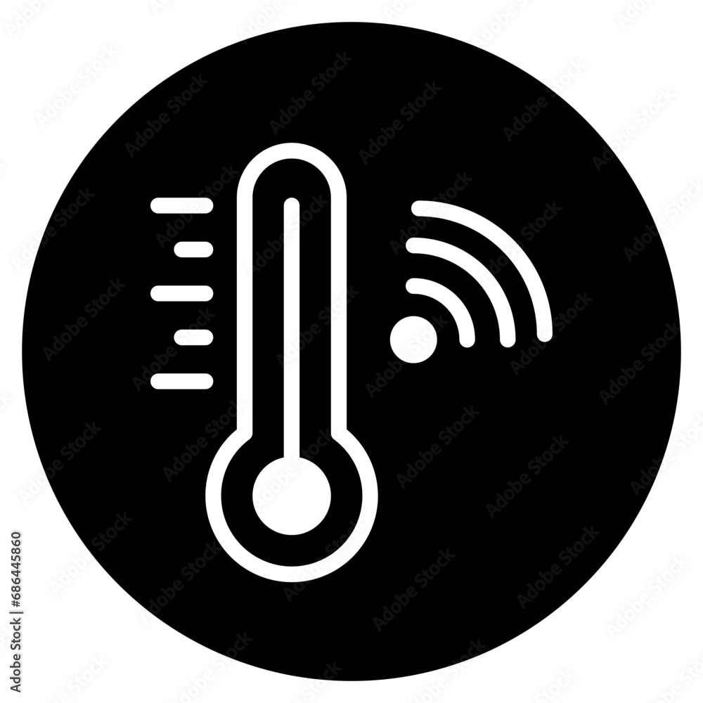 temperature control glyph icon temperature control glyph icon