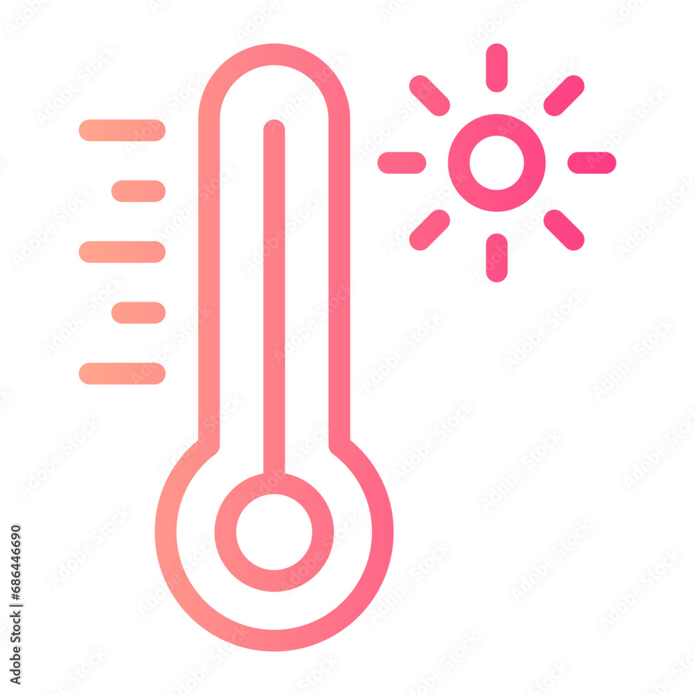 hot gradient icon hot gradient icon