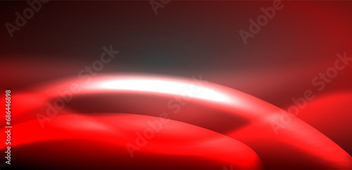 Neon-lit waves surge across background, mesmerizing dance of luminescence and motion. Dynamic backdrop captures essence of energy and modern aesthetics