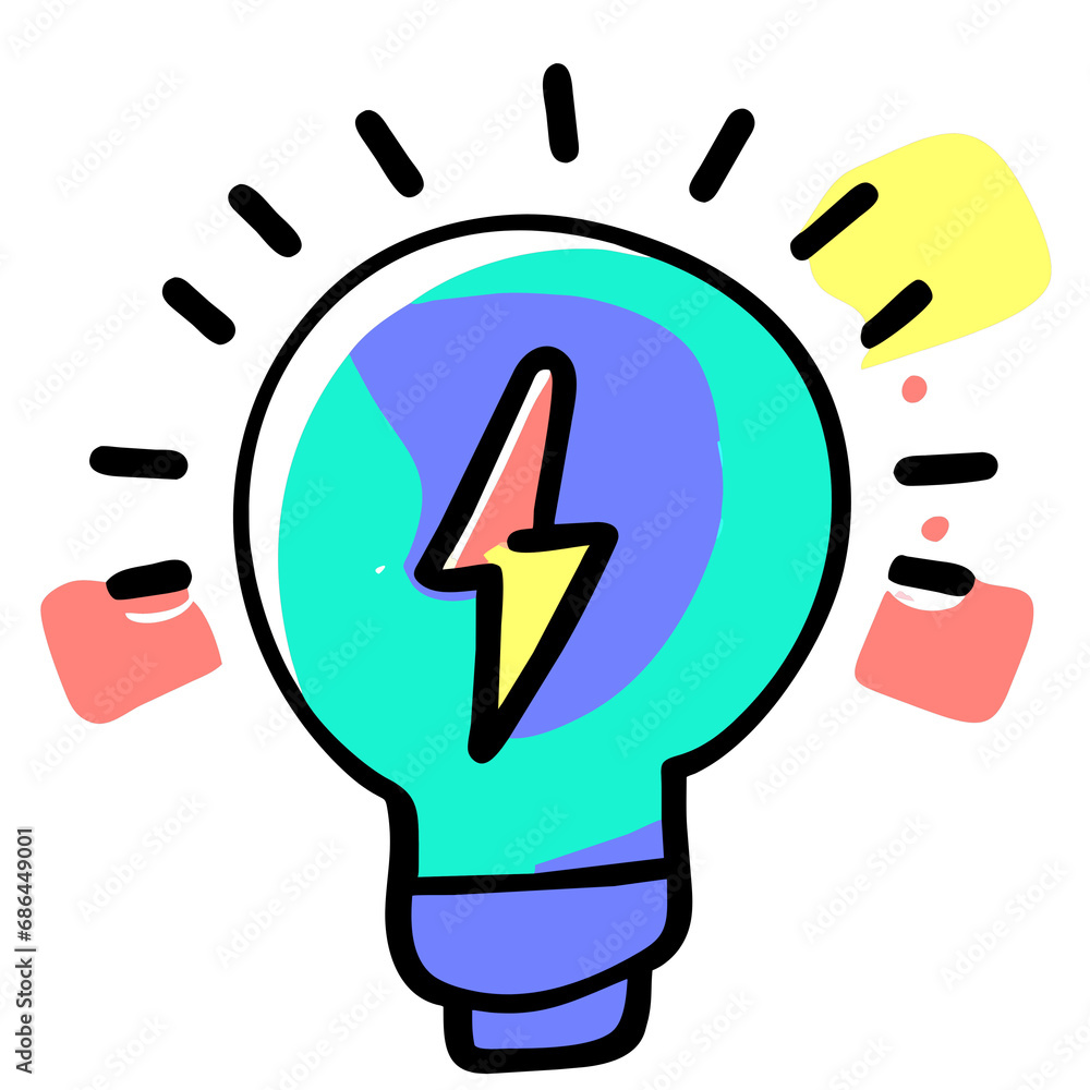 Light bulb icon on a light background. Idea symbol, electric lamp, lighting, innovation, problem solving, creativity. Originality, electricity, flat and colorful lines. Flat design Light bulb icon on a light background. Idea symbol, electric lamp, lighting, innovation, problem solving, creativity. Originality, electricity, flat and colorful lines. Flat design