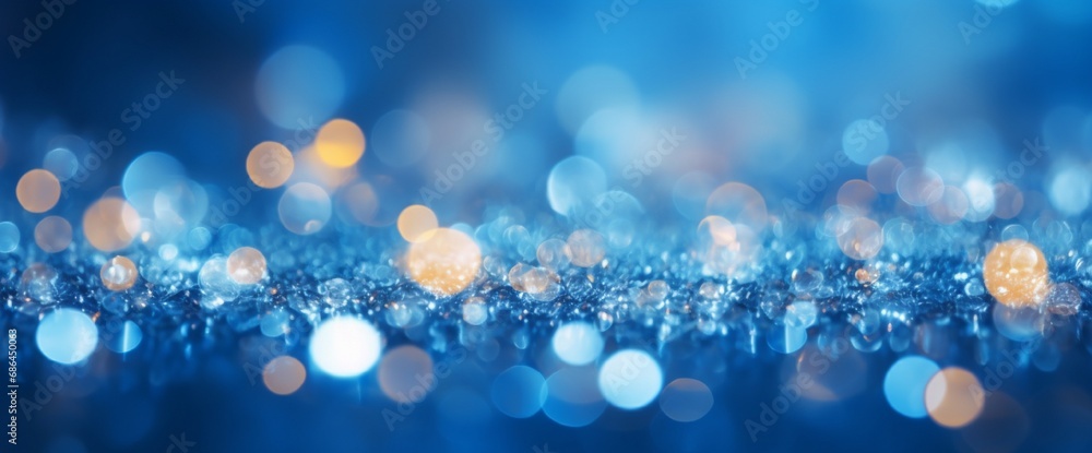 Abstract Blue bokeh defocus glitter blur background Abstract Blue bokeh defocus glitter blur background