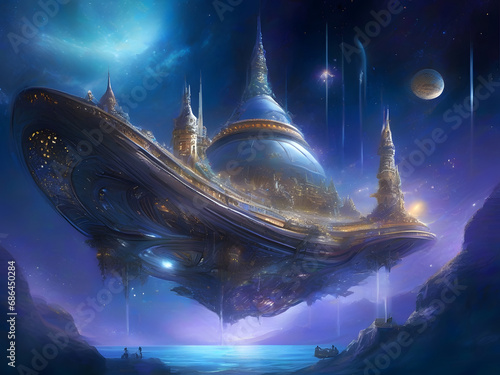 Embark on a cosmic odyssey aboard the Celestial Ark. 🚀🌌