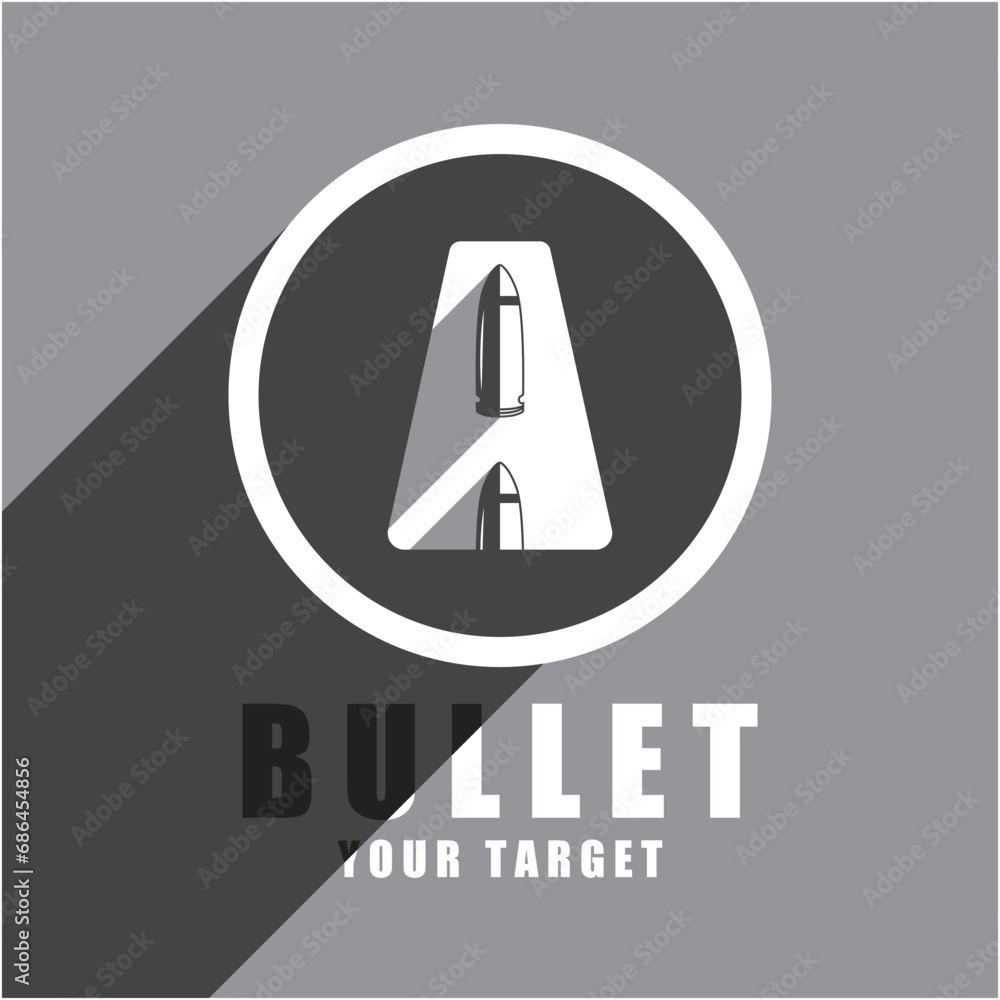 bullet logo vector icon illustration design bullet logo vector icon illustration design