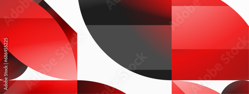 Geometric minimalism with triangles and circles. Blend of basic shapes creating serene, visually pleasing compositions. Wallpaper, banner, background, landing page, wall art, invitation, prints