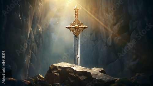 Sword stuck on the stone