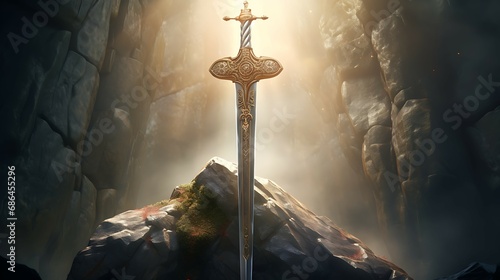 Sword stuck on the stone