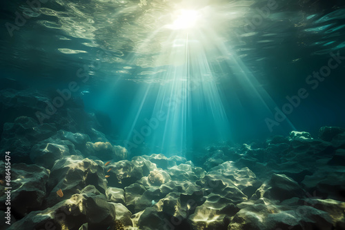 Underwater sun
