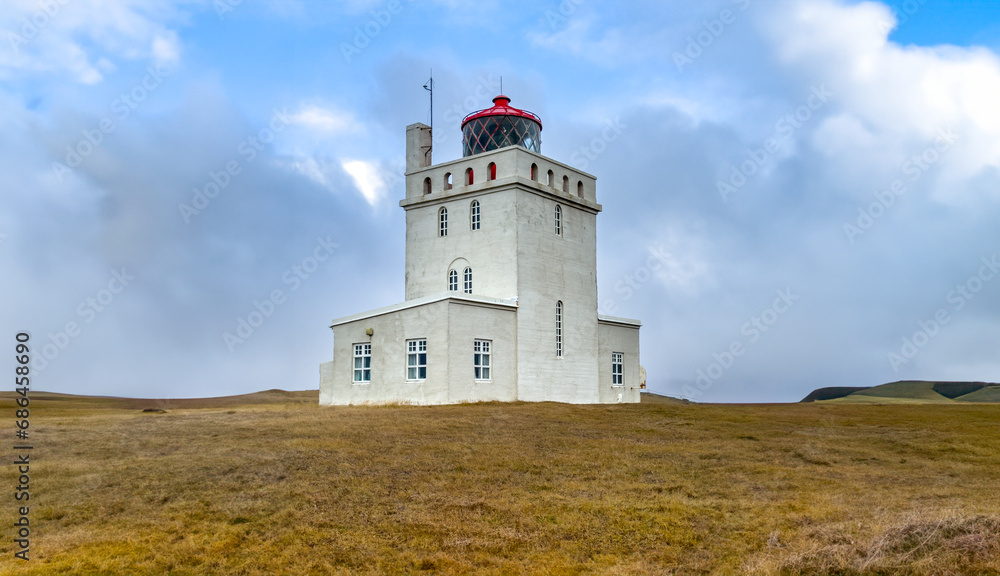 Vik, Iceland. Lighthouse Vik, Iceland. Lighthouse