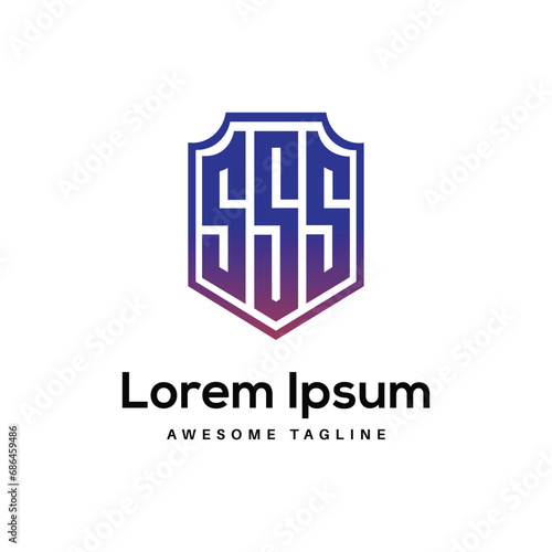 SSS Letter Logo Design Free Icon