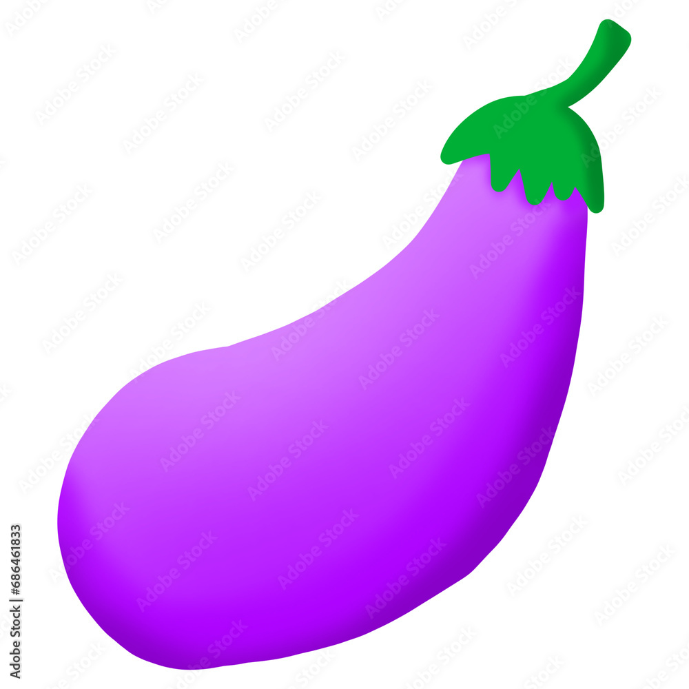eggplant on a white background eggplant on a white background