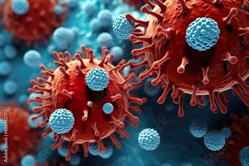 ウイルス細胞のイメージ07