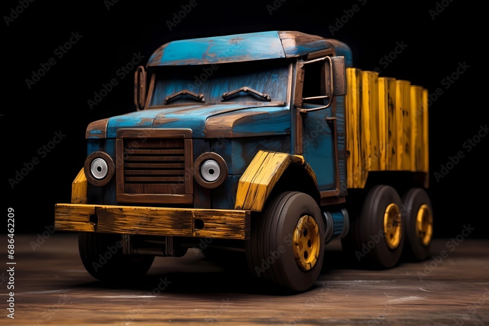 Fototapeta premium car truck, dump truck, trucking, transportation