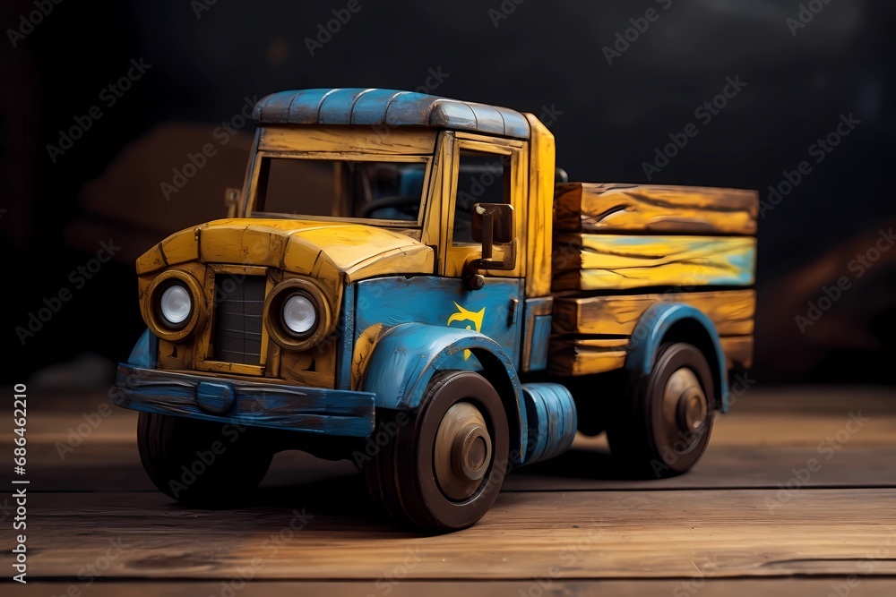 Fototapeta premium car truck, dump truck, trucking, transportation