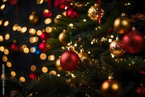 christmas tree decoration  Generated Ai