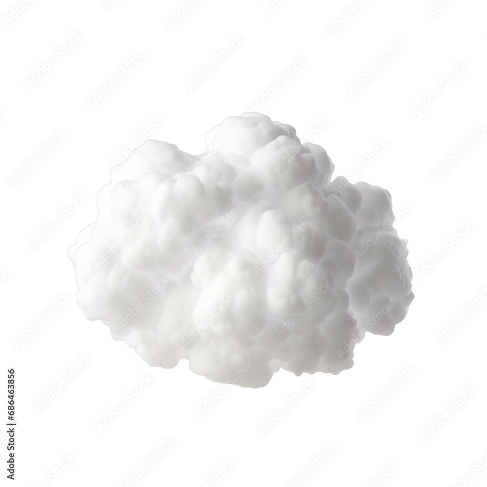 Cloud isolated on transparent background
