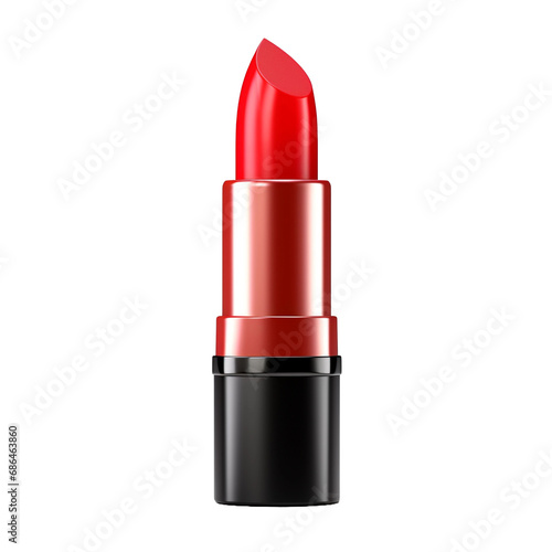 Colorful lipstick isolated on transparent background