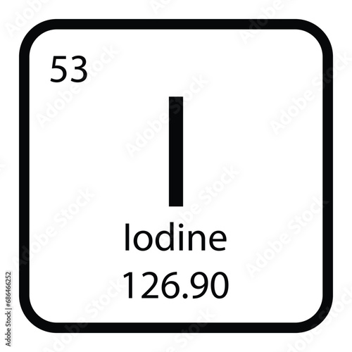 Iodine icon vektor
