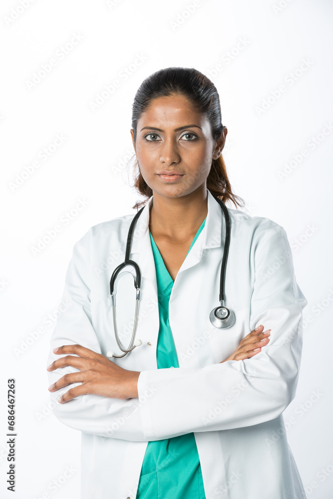 Portrait of a happy Female Indian Doctor Portrait of a happy Female Indian Doctor