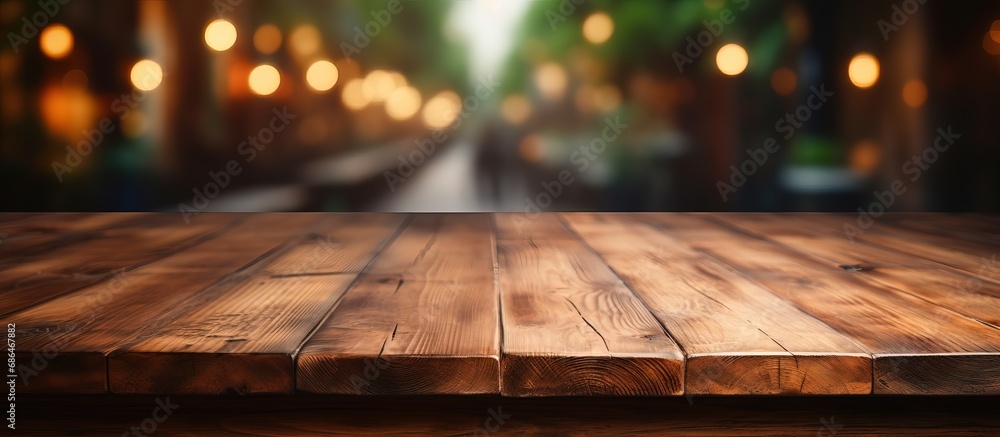 Blurry background of an aged wooden tabletop Blurry background of an aged wooden tabletop
