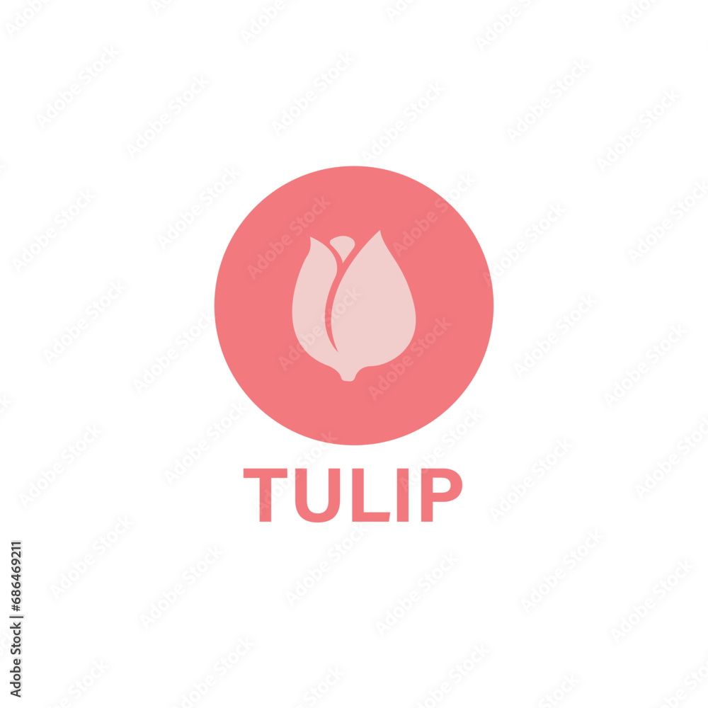 Obraz premium logo for your company. tulip flowers logo vector