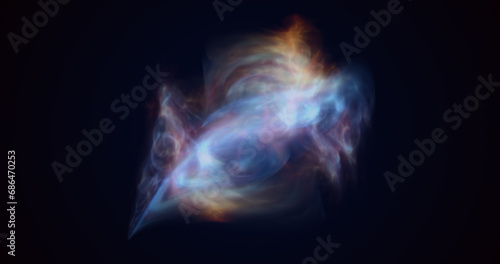 Wallpaper Mural Multicolored energy glowing cosmic magic smoke dust futuristic bright background Torontodigital.ca