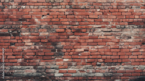 Red old brick wall