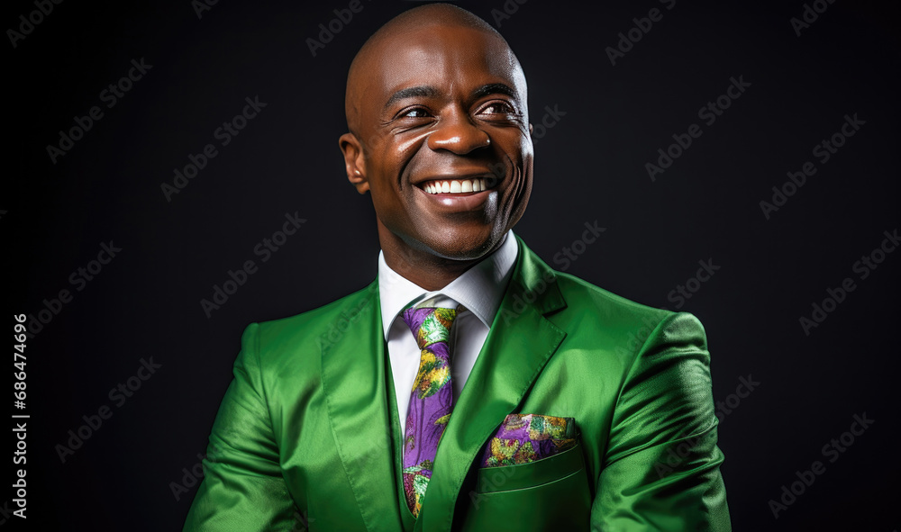 happy smiling Banker on solid color background happy smiling Banker on solid color background