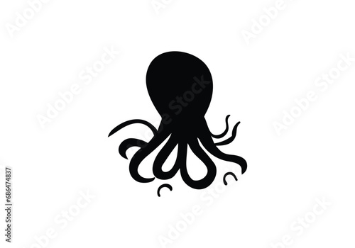 Blanket Octopus minimal style icon illustration design