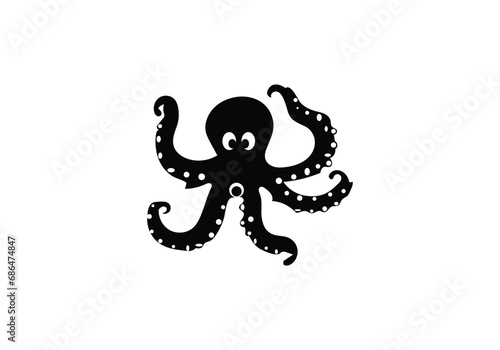 Blanket Octopus minimal style icon illustration design