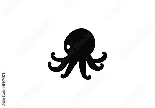 Blanket Octopus minimal style icon illustration design