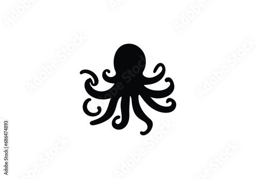 Blanket Octopus minimal style icon illustration design