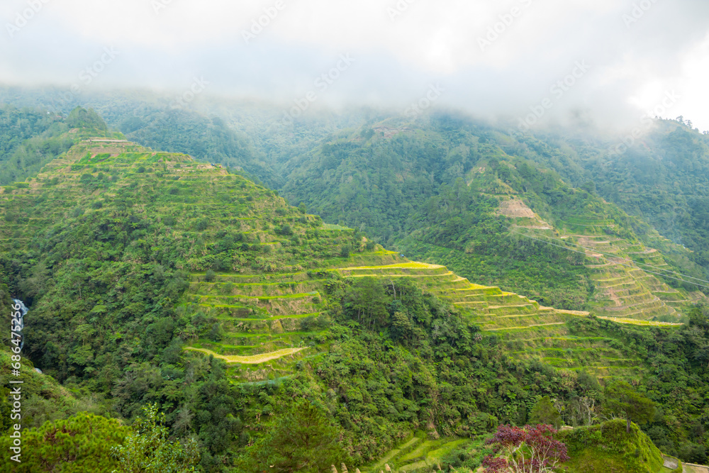 Horizontal image of Ifugao Rice Terraces in Ifugao, Luzon Island, Philippines