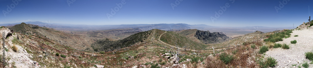 Panorama Looking South From Scrub Mountain In Southwest Utah