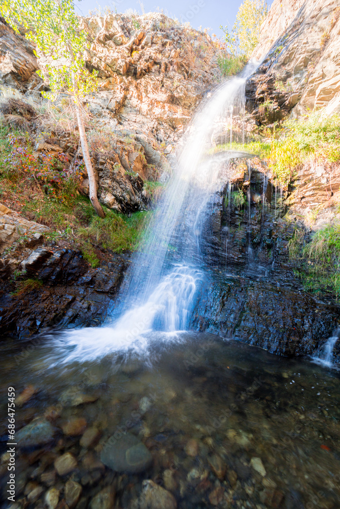 Obraz premium Waters falls in the Wasatch Mountains 
