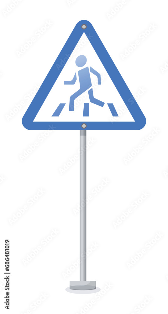 Vector cartoon image of road signs. Driving and traffic rules concept. Elements for your design.