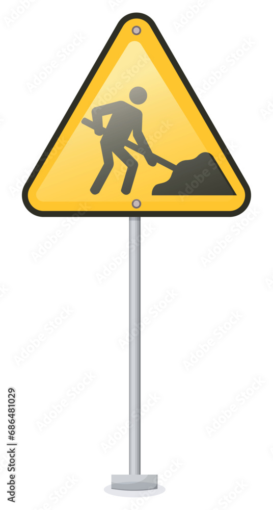Vector cartoon image of road signs. Driving and traffic rules concept. Elements for your design. Vector cartoon image of road signs. Driving and traffic rules concept. Elements for your design.