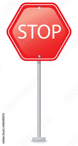 Vector cartoon image of road signs. Driving and traffic rules concept. Elements for your design.